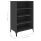 vidaXL Sideboard Grau 57x35x90 cm Holzwerkstoff vidaXL Sideboard Grau 57x35x90 cm Holzwerkstoff
