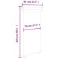 vidaXL Balkon-Seitenmarkise 85x250 cm Grau vidaXL Balkon-Seitenmarkise 85x250 cm Grau