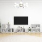vidaXL 8-tlg. TV-Schrank-Set Weiß Holzwerkstoff vidaXL 8-tlg. TV-Schrank-Set Weiß Holzwerkstoff