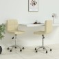 vidaXL Esszimmerstühle 2 Stk. Drehbar Creme Kunstleder vidaXL Esszimmerstühle 2 Stk. Drehbar Creme Kunstleder