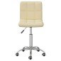 vidaXL Esszimmerstühle 2 Stk. Drehbar Creme Kunstleder vidaXL Esszimmerstühle 2 Stk. Drehbar Creme Kunstleder
