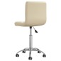 vidaXL Esszimmerstühle 2 Stk. Drehbar Creme Kunstleder vidaXL Esszimmerstühle 2 Stk. Drehbar Creme Kunstleder