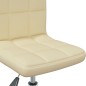 vidaXL Esszimmerstühle 2 Stk. Drehbar Creme Kunstleder vidaXL Esszimmerstühle 2 Stk. Drehbar Creme Kunstleder