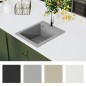 vidaXL Granitspüle Einzelbecken Grau vidaXL Granitspüle Einzelbecken Grau
