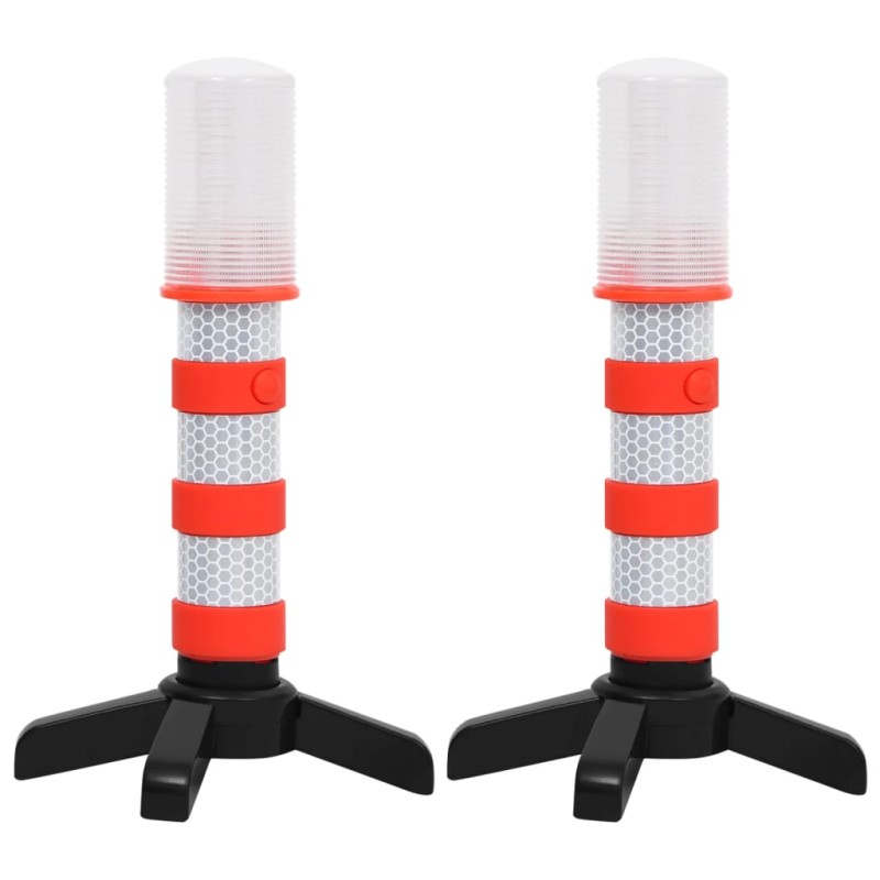 vidaXL Leitkegel-Blitzleuchten 2 Stk. Elektrisch 10,5x8x21 cm vidaXL Leitkegel-Blitzleuchten 2 Stk. Elektrisch 10,5x8x21 cm