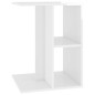 vidaXL Beistelltisch Hochglanz-Weiß 60x40x45 cm Holzwerkstoff vidaXL Beistelltisch Hochglanz-Weiß 60x40x45 cm Holzwerkstoff