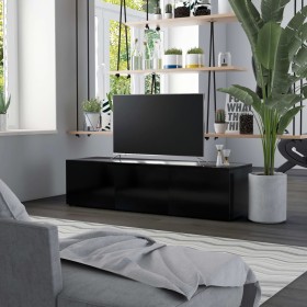vidaXL TV-Schrank Schwarz 120x34x30 cm Holzwerkstoff