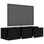 vidaXL TV-Schrank Schwarz 120x34x30 cm Holzwerkstoff vidaXL TV-Schrank Schwarz 120x34x30 cm Holzwerkstoff