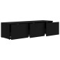 vidaXL TV-Schrank Schwarz 120x34x30 cm Holzwerkstoff vidaXL TV-Schrank Schwarz 120x34x30 cm Holzwerkstoff