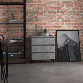 vidaXL Sideboard Betongrau 60x35x69 cm Holzwerkstoff
