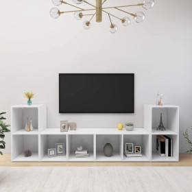 vidaXL TV-Schränke 4 Stk. Weiß 72x35x36,5 cm Holzwerkstoff