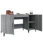 vidaXL Schreibtisch Grau Sonoma 140x50x75 cm Holzwerkstoff vidaXL Schreibtisch Grau Sonoma 140x50x75 cm Holzwerkstoff