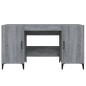 vidaXL Schreibtisch Grau Sonoma 140x50x75 cm Holzwerkstoff vidaXL Schreibtisch Grau Sonoma 140x50x75 cm Holzwerkstoff