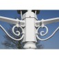 vidaXL Gartenlaterne 3-flammig 215 cm Weiß Aluminium vidaXL Gartenlaterne 3-flammig 215 cm Weiß Aluminium