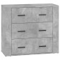 vidaXL Sideboards 3 Stk. Betongrau Holzwerkstoff vidaXL Sideboards 3 Stk. Betongrau Holzwerkstoff