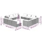 vidaXL 12-tlg. Garten-Lounge-Set mit Kissen Poly Rattan Braun vidaXL 12-tlg. Garten-Lounge-Set mit Kissen Poly Rattan Braun