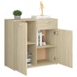 vidaXL Sideboard Sonoma-Eiche 80x36x75 cm Holzwerkstoff vidaXL Sideboard Sonoma-Eiche 80x36x75 cm Holzwerkstoff