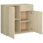 vidaXL Sideboard Sonoma-Eiche 80x36x75 cm Holzwerkstoff vidaXL Sideboard Sonoma-Eiche 80x36x75 cm Holzwerkstoff