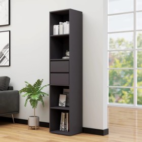 vidaXL Bücherregal Grau 36x30x171 cm Holzwerkstoff