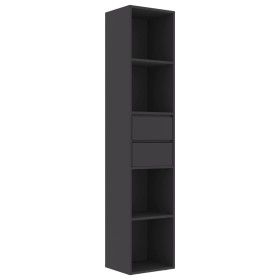 vidaXL Bücherregal Grau 36x30x171 cm Holzwerkstoff