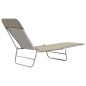 vidaXL Klappliegen 2 Stk. Stahl und Stoff Taupe vidaXL Klappliegen 2 Stk. Stahl und Stoff Taupe