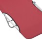 vidaXL Klappliegen 2 Stk. Stahl und Stoff Rot vidaXL Klappliegen 2 Stk. Stahl und Stoff Rot