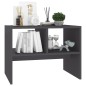vidaXL Beistelltisch Grau 60x40x45 cm Holzwerkstoff vidaXL Beistelltisch Grau 60x40x45 cm Holzwerkstoff