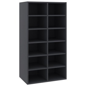 vidaXL Schuhregal Grau 54x34x100,5 cm Holzwerkstoff