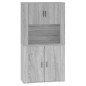 vidaXL Highboard Grau Sonoma Holzwerkstoff vidaXL Highboard Grau Sonoma Holzwerkstoff