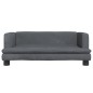 vidaXL Kindersofa Dunkelgrau 80x45x30 cm Samt vidaXL Kindersofa Dunkelgrau 80x45x30 cm Samt