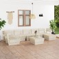 8-tlg. Garten-Paletten-Lounge-Set Imprägniertes Fichtenholz 8-tlg. Garten-Paletten-Lounge-Set Imprägniertes Fichtenholz