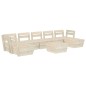 8-tlg. Garten-Paletten-Lounge-Set Imprägniertes Fichtenholz 8-tlg. Garten-Paletten-Lounge-Set Imprägniertes Fichtenholz