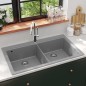 Granitspüle Doppelbecken Grau Granitspüle Doppelbecken Grau