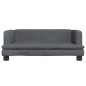 vidaXL Hundebett Dunkelgrau 80x45x30 cm Samt vidaXL Hundebett Dunkelgrau 80x45x30 cm Samt