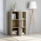 vidaXL Lagerschrank Weiß Sonoma-Eiche 60x29,5x90 cm Holzwerkstoff vidaXL Lagerschrank Weiß Sonoma-Eiche 60x29,5x90 cm Holzwerkstoff