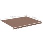 vidaXL Markisenbespannung Braun 4,5x3,5 m vidaXL Markisenbespannung Braun 4,5x3,5 m