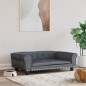 vidaXL Hundebett Dunkelgrau 95x55x30 cm Samt vidaXL Hundebett Dunkelgrau 95x55x30 cm Samt