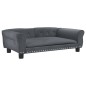 vidaXL Hundebett Dunkelgrau 95x55x30 cm Samt vidaXL Hundebett Dunkelgrau 95x55x30 cm Samt