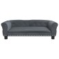 vidaXL Hundebett Dunkelgrau 95x55x30 cm Samt vidaXL Hundebett Dunkelgrau 95x55x30 cm Samt