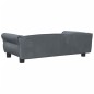 vidaXL Hundebett Dunkelgrau 95x55x30 cm Samt vidaXL Hundebett Dunkelgrau 95x55x30 cm Samt