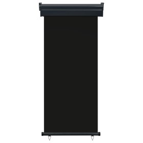 vidaXL Balkon-Seitenmarkise 85x250 cm Schwarz