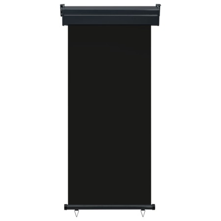 vidaXL Balkon-Seitenmarkise 85x250 cm Schwarz