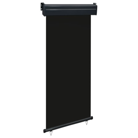 vidaXL Balkon-Seitenmarkise 105x250 cm Schwarz