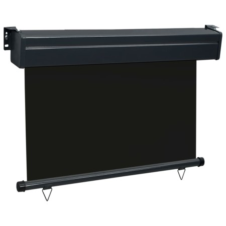 vidaXL Balkon-Seitenmarkise 105x250 cm Schwarz