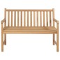 vidaXL Gartenbank mit Roter Auflage 120 cm Massivholz Teak vidaXL Gartenbank mit Roter Auflage 120 cm Massivholz Teak