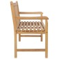 vidaXL Gartenbank mit Roter Auflage 120 cm Massivholz Teak vidaXL Gartenbank mit Roter Auflage 120 cm Massivholz Teak