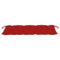 vidaXL Gartenbank mit Roter Auflage 120 cm Massivholz Teak vidaXL Gartenbank mit Roter Auflage 120 cm Massivholz Teak