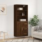 vidaXL Highboard Braun Eichen-Optik 69,5x34x180 cm Holzwerkstoff vidaXL Highboard Braun Eichen-Optik 69,5x34x180 cm Holzwerkstoff