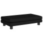 vidaXL Kindersofa mit Hocker Schwarz 100x50x30 cm Samt vidaXL Kindersofa mit Hocker Schwarz 100x50x30 cm Samt
