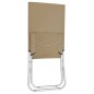 vidaXL Klappbare Strandstühle 2 Stk. Taupe Stoff vidaXL Klappbare Strandstühle 2 Stk. Taupe Stoff